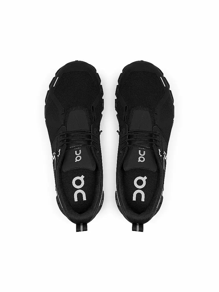 ON | Damen Sneaker Cloud 5 Waterproof ALL BLACK | schwarz
