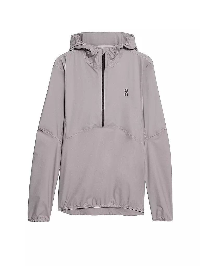 ON | Damen Wanderjacke Anorak Waterproof Hoodie | grau