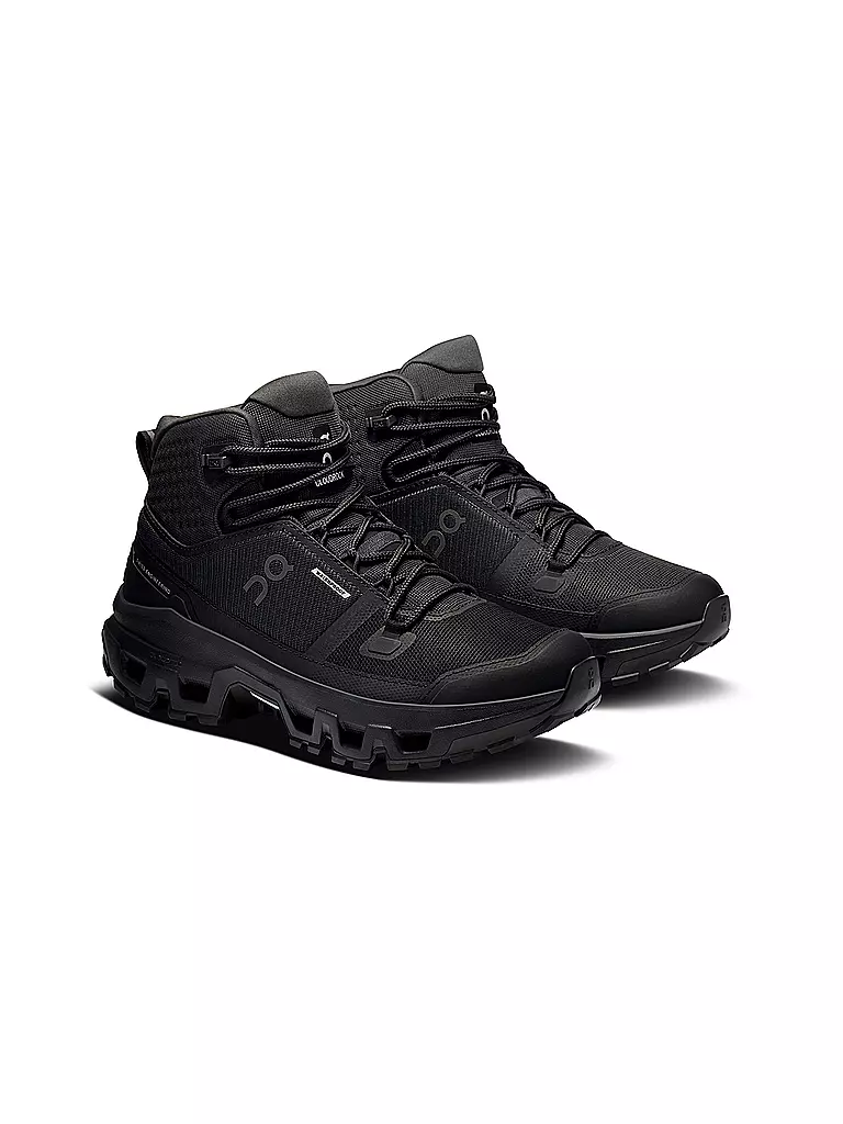 ON | Damen Wanderschuhe Cloudrock Mid WP | schwarz