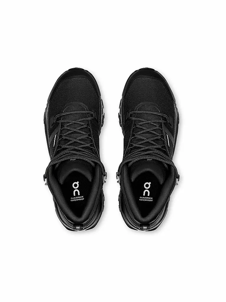 ON | Damen Wanderschuhe Cloudrock Mid WP | schwarz