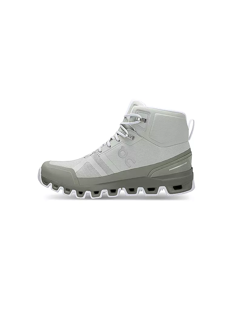 ON | Damen Wanderschuhe Cloudrock Waterproof Mineral / Kelp | grau