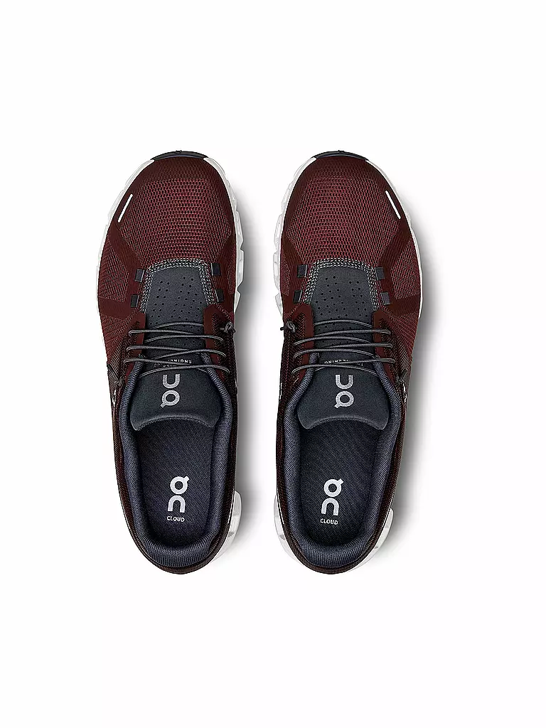 ON | Herren Freizeitschuhe Cloud 5 OX SHADOW | rot