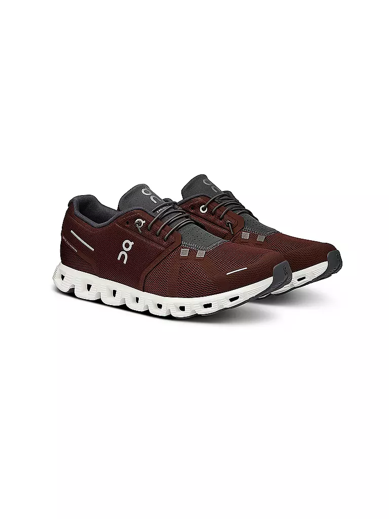 ON | Herren Freizeitschuhe Cloud 5 OX SHADOW | rot