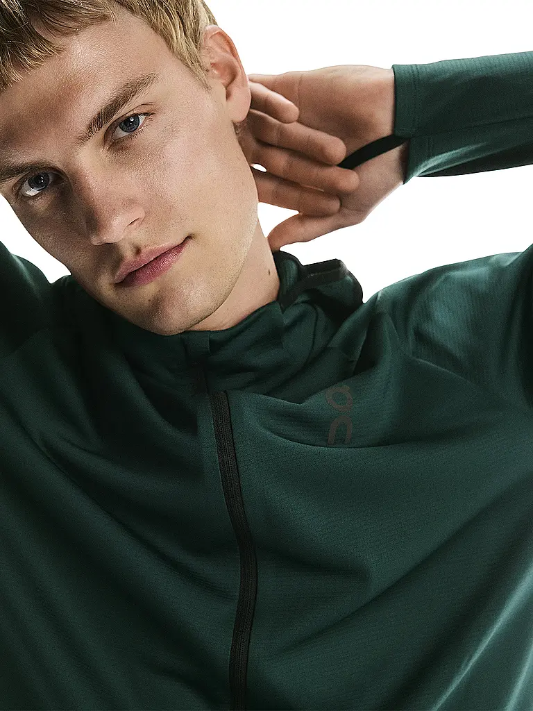 ON | Herren Laufjacke Climate Zip Hoodie | blau
