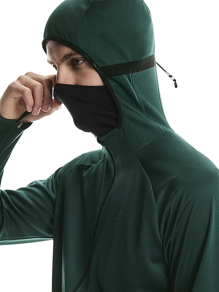 ON | Herren Laufjacke Climate Zip Hoodie | blau
