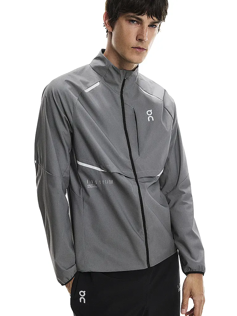 ON | Herren Laufjacke Weather Lumos | schwarz