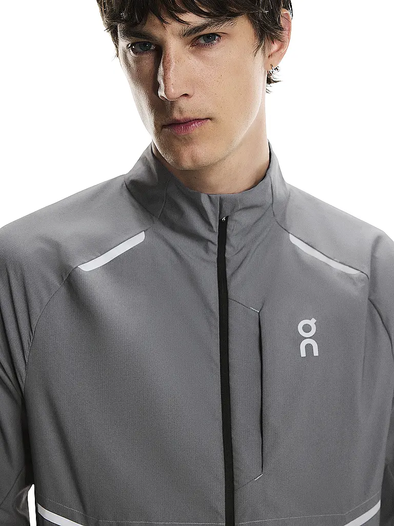 ON | Herren Laufjacke Weather Lumos | schwarz