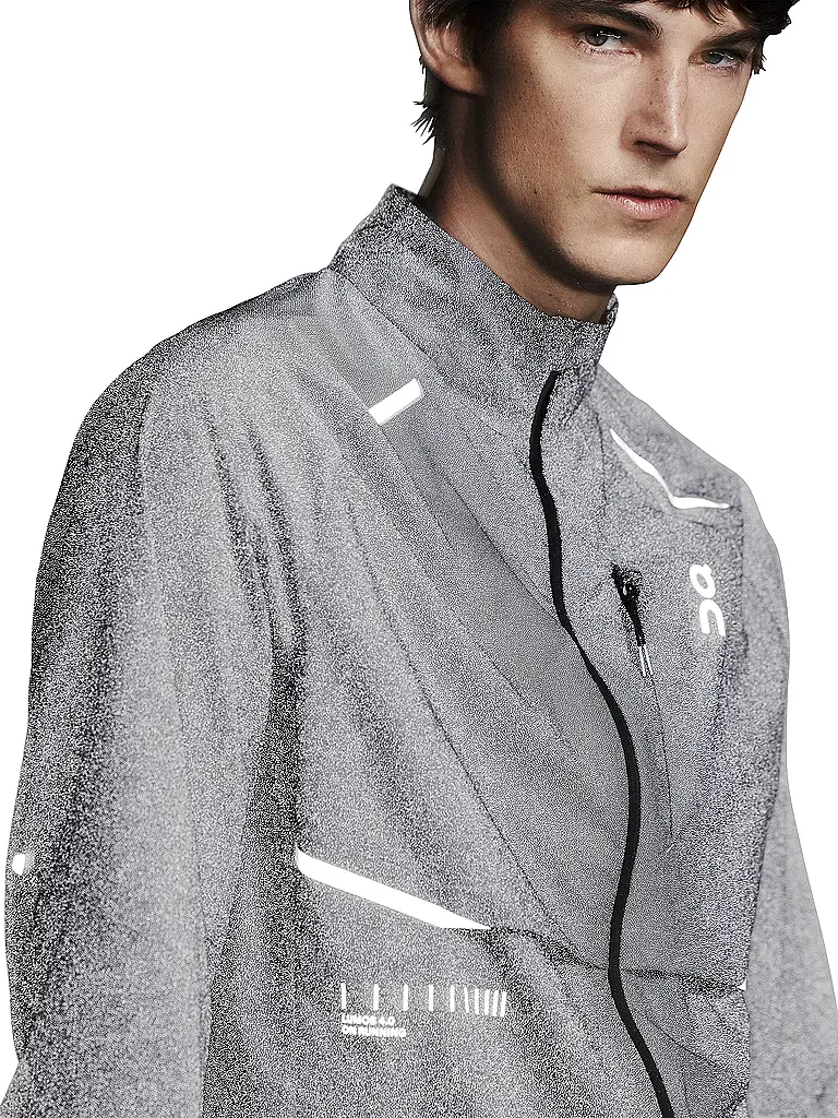 ON | Herren Laufjacke Weather Lumos | schwarz