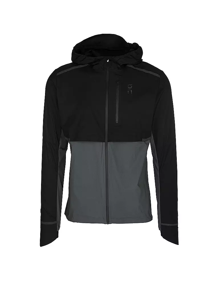 ON | Herren Laufjacke Weather | schwarz