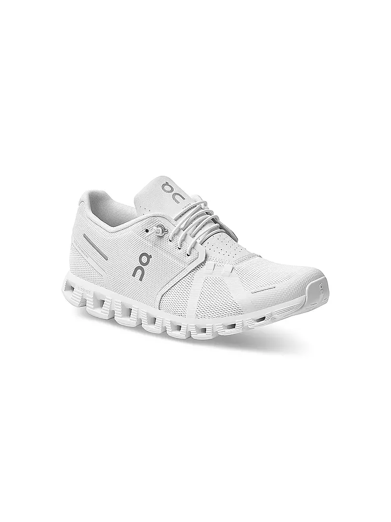 ON | Herren Laufschuhe Cloud 5 ALL WHITE | weiss