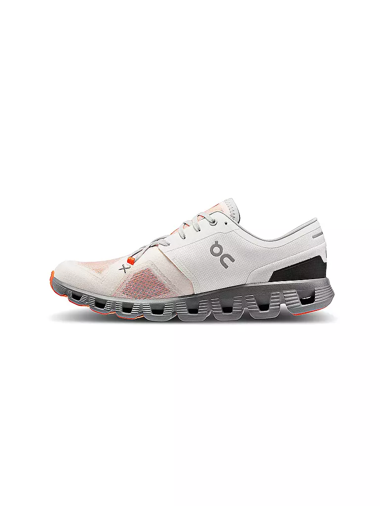 ON | Herren Laufschuhe Cloud X 3 IVORY ALLOY | weiss