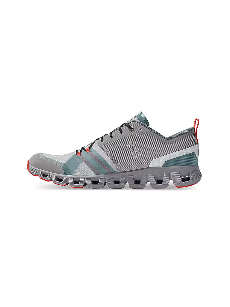 ON | Herren Laufschuhe Cloud X Shift ALLOY / RED | grau