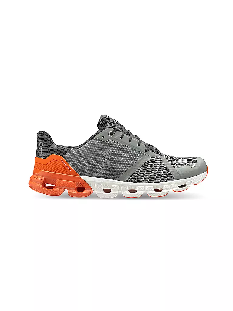 ON | Herren Laufschuhe Cloudflyer GREY ORANGE | grau