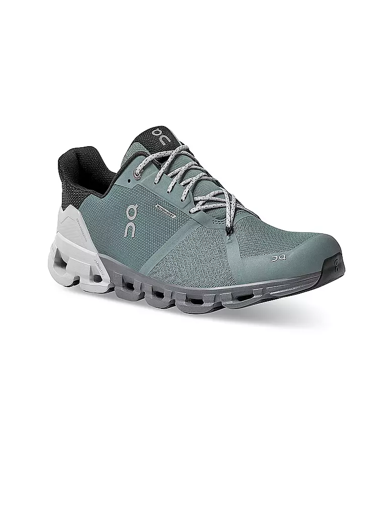 ON | Herren Laufschuhe Cloudflyer Waterproof SEA GLACIER | grün