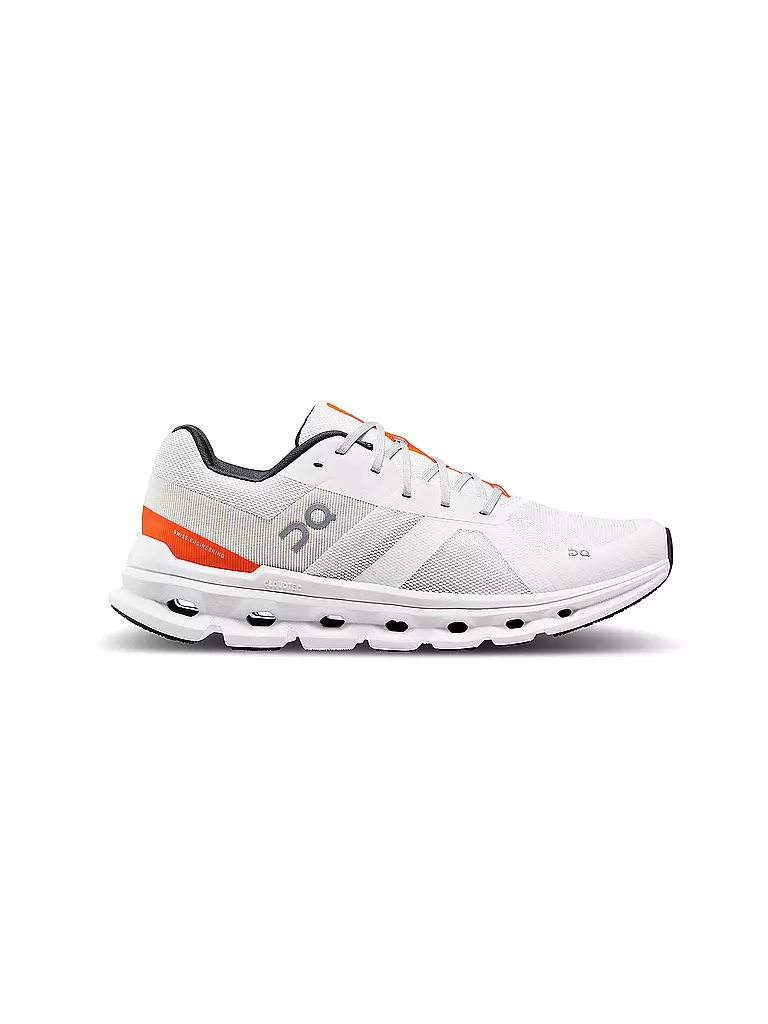 ON | Herren Laufschuhe Cloudrunner UNDYED-WHITE FLAME | weiss