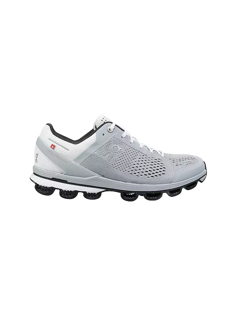 ON | Herren Laufschuhe Cloudsurfer Glacier Black | grau