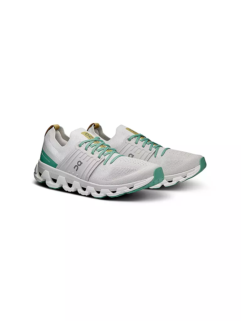 ON | Herren Laufschuhe Cloudswift 3 WHITE GREEN | weiss