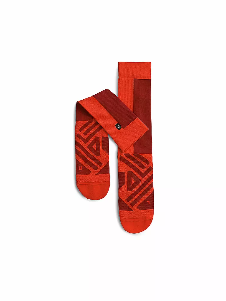 ON | Herren Laufsocken High Sock | rot