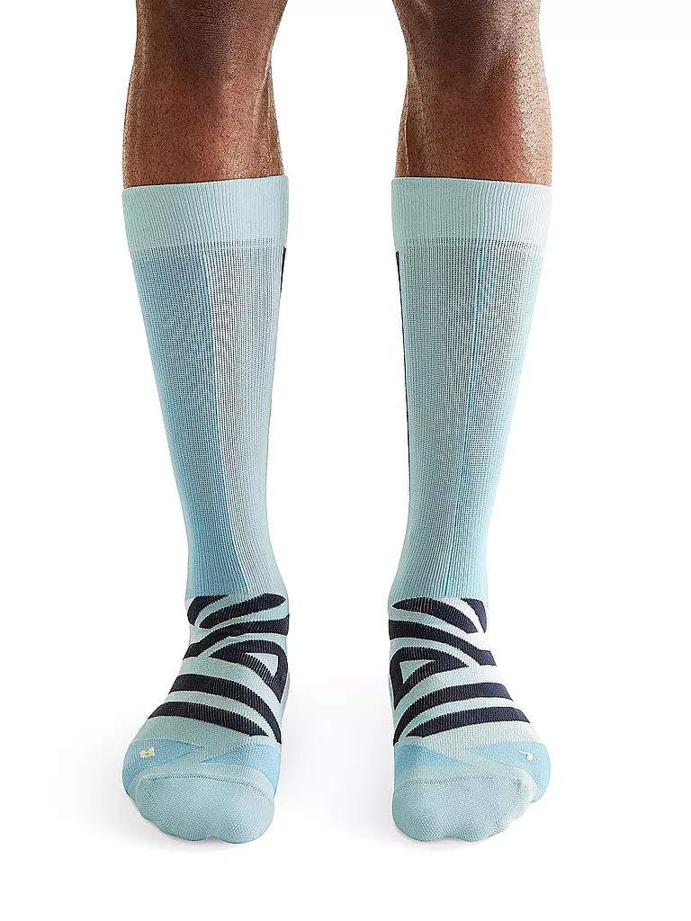 ON | Herren Laufsocken Performance High Sock | hellblau