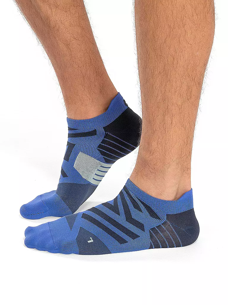 ON | Herren Laufsocken Performance Low Sock | blau