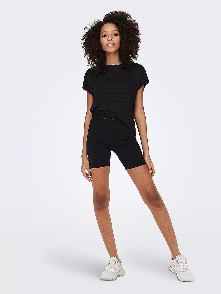 ONLY PLAY | Damen Fitnessradler High Waist | schwarz