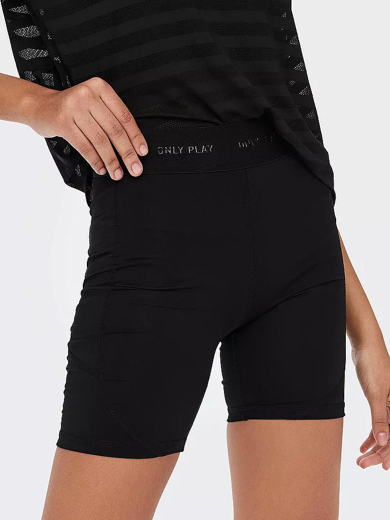 ONLY PLAY | Damen Fitnessradler High Waist | schwarz