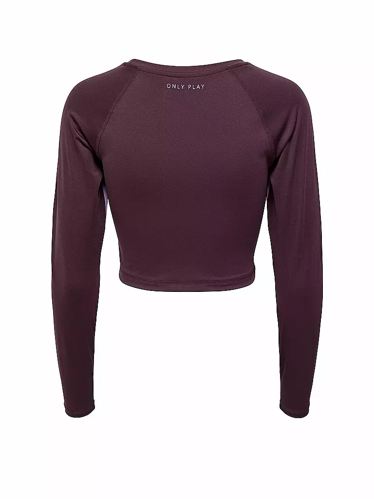 ONLY PLAY | Damen Fitnessshirt Cropped Color Block | beere