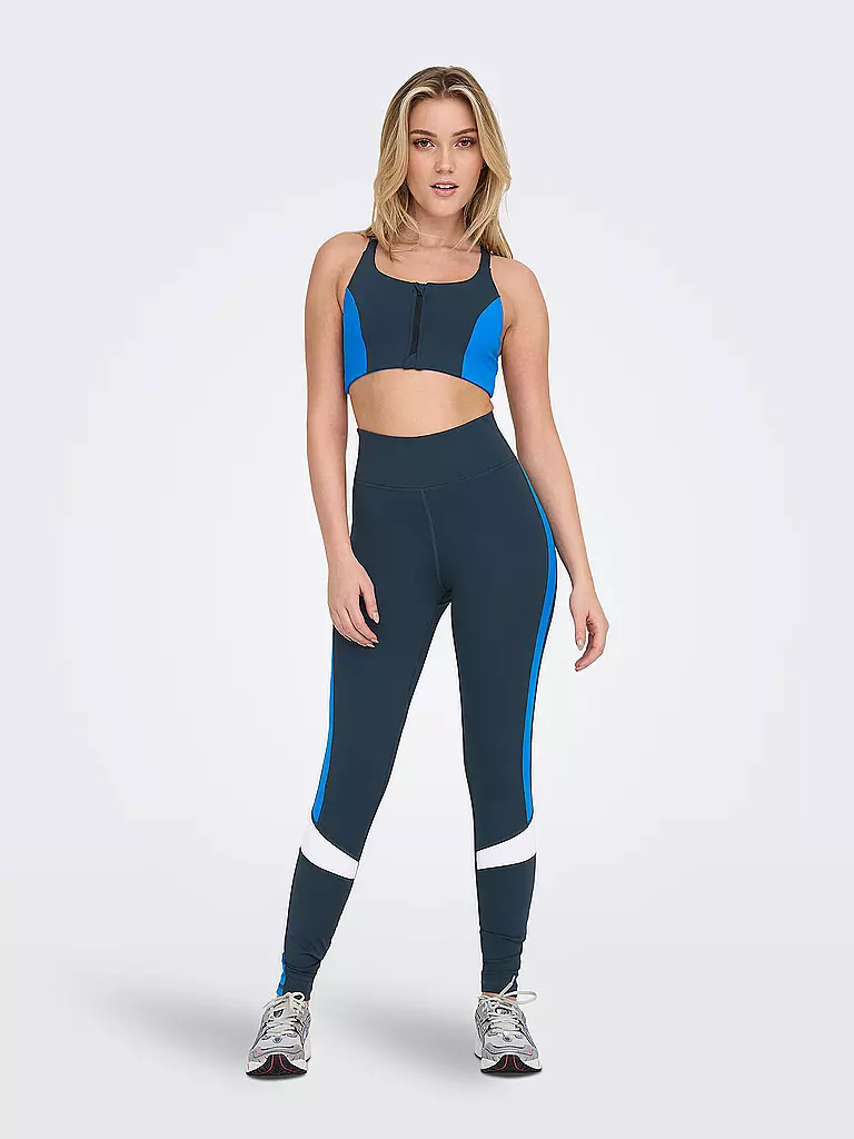 ONLY PLAY | Damen Fitnesstight High Waist | blau