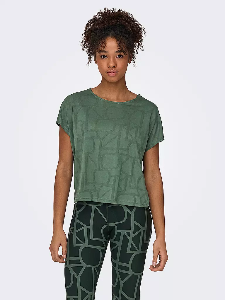 ONLY PLAY | Damen T-Shirt Merlin | dunkelgrün