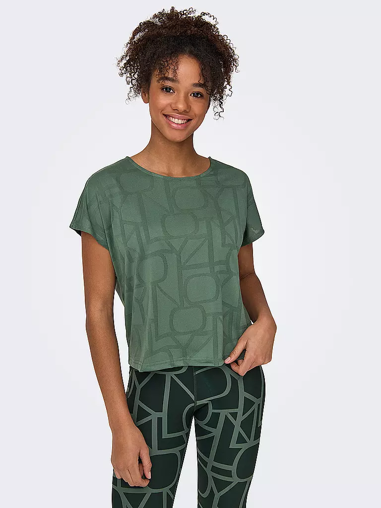 ONLY PLAY | Damen T-Shirt Merlin | dunkelgrün
