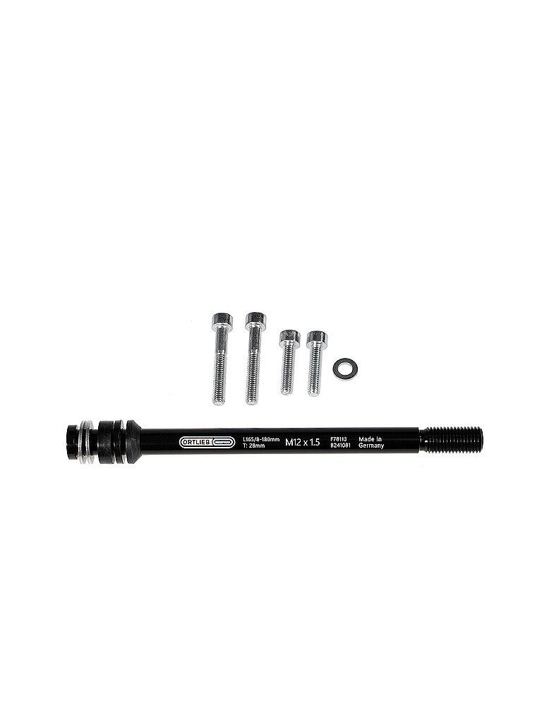 Ortlieb ORTLIEB Adapter Steckachse Thru Axle M6 1,5mm schwarz, schwarz