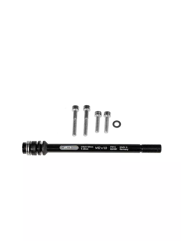 ORTLIEB | Adapter Steckachse Thru Axle M6 | schwarz