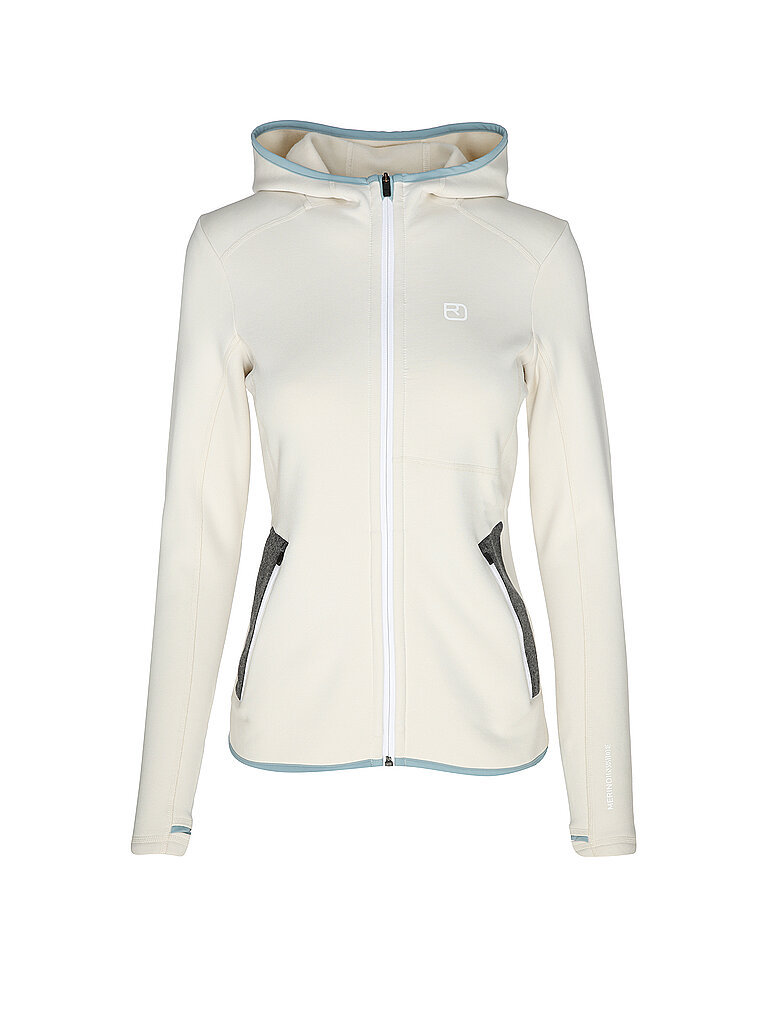 Ortovox ORTOVOX Damen Fleecejacke Hoodie weiss | L, weiss