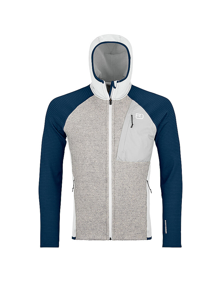 Ortovox ORTOVOX Herren Fleecejacke Classic Knit Hoodie hellgrau | S, hellgrau