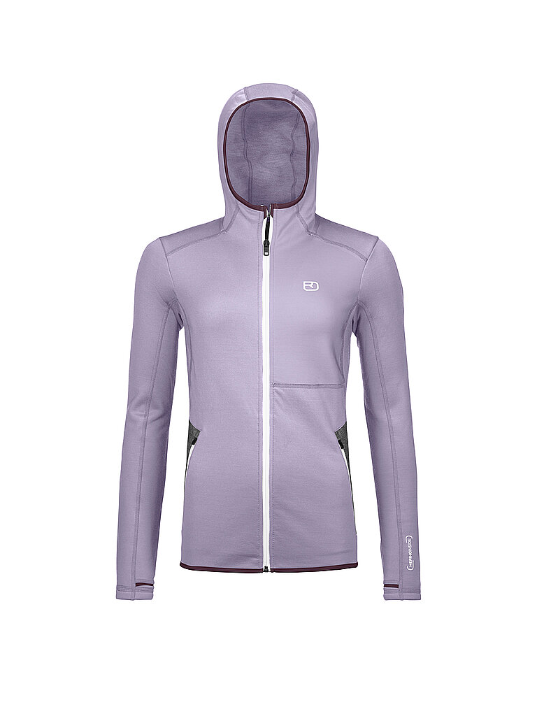 ORTOVOX Damen Fleecejacke Hoodie lila | M