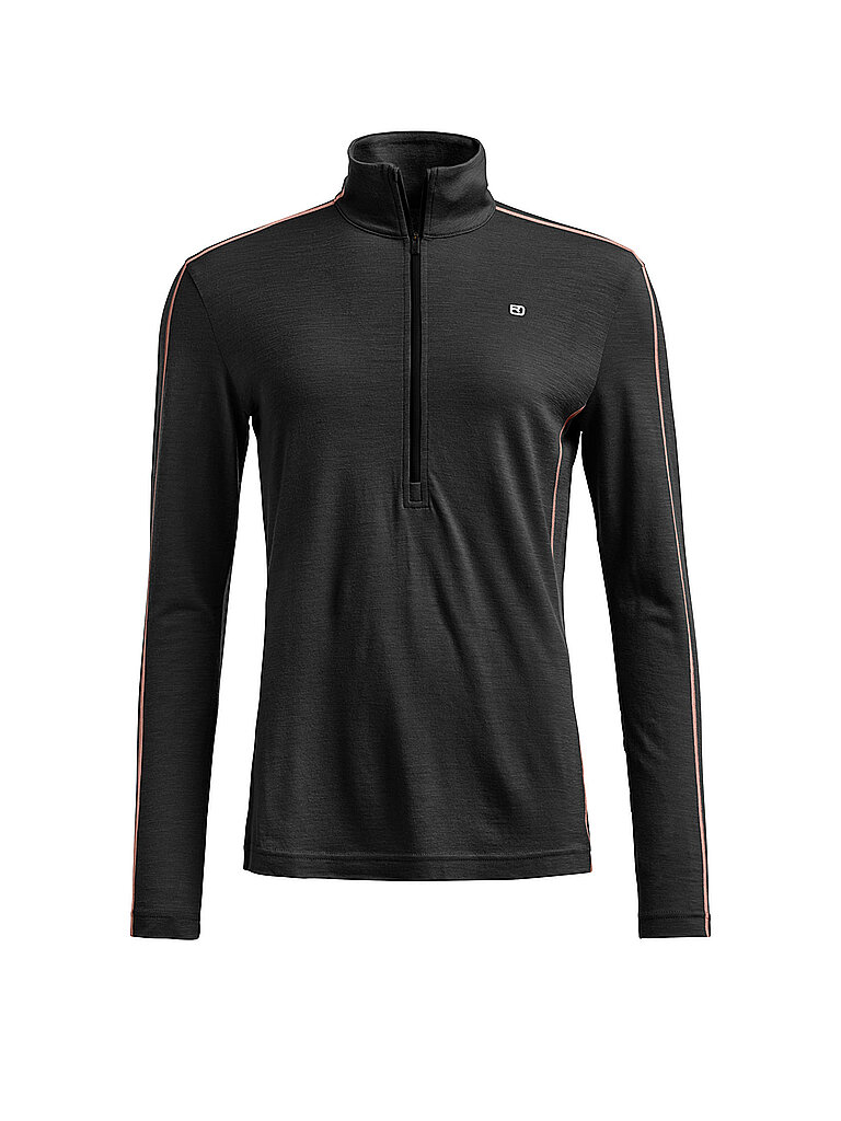 Ortovox ORTOVOX Damen Unterzieh Zipshirt 185 ROCK'N'WOOL schwarz | XS, schwarz