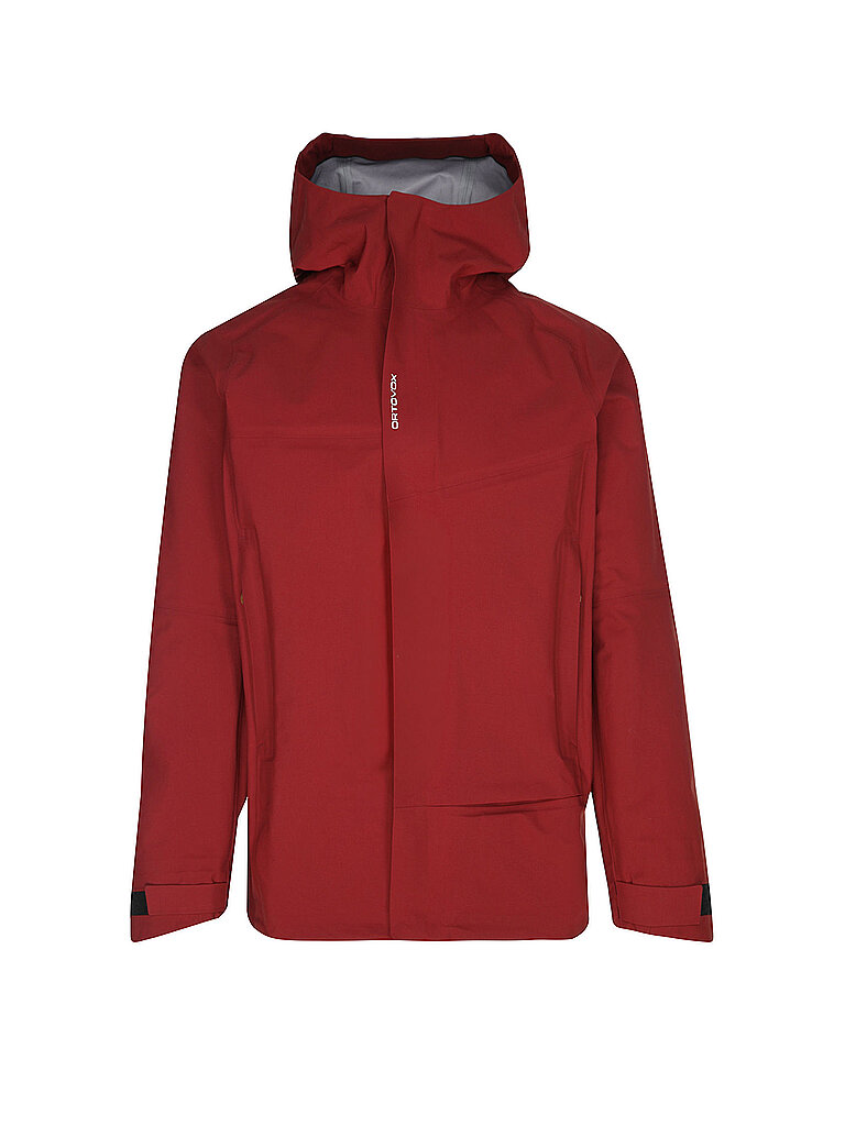 Ortovox ORTOVOX Herren Jacke Seceda 3L Hoodie dunkelrot | M, dunkelrot