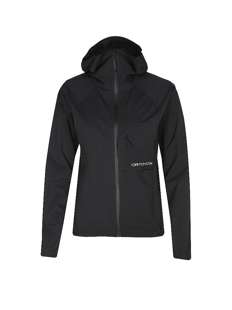 Ortovox ORTOVOX Damen Wanderjacke Trace 2.5L Hoodie schwarz | S, schwarz