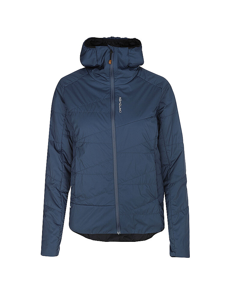 ORTOVOX Damen Touren Isojacke Piz Duan SW Hoodie dunkelblau | L