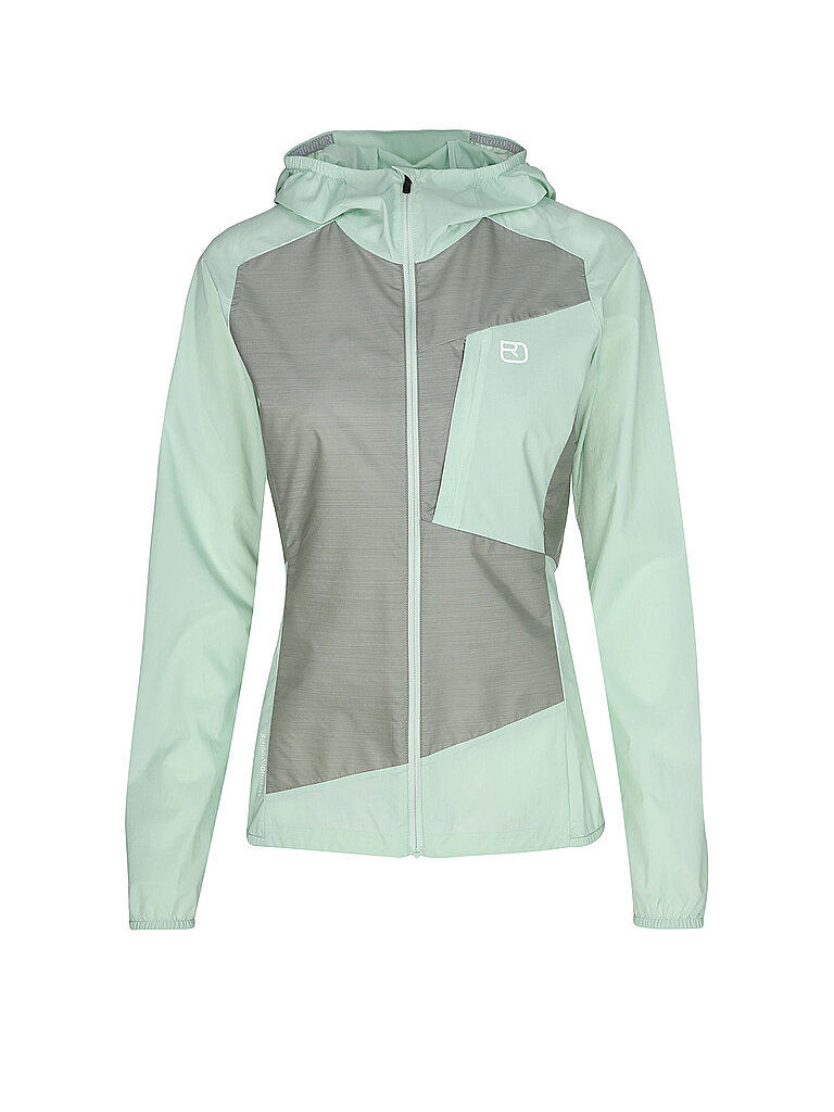 ORTOVOX Damen Windjacke Trace Hoodie hellgrün | XL