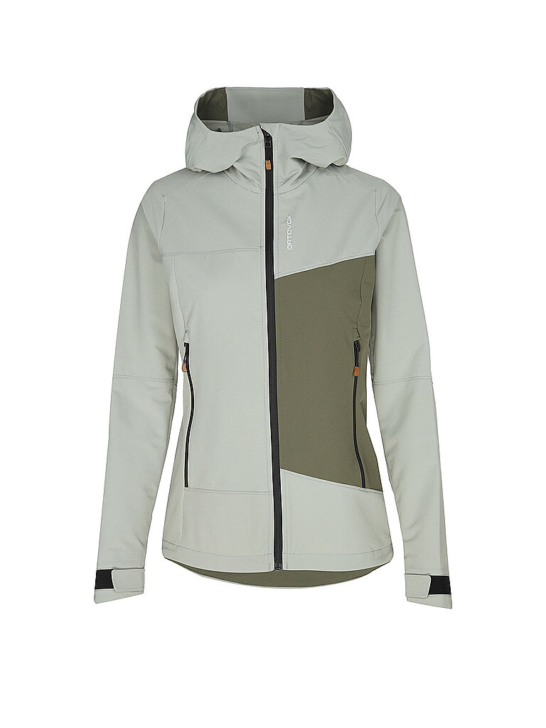 Ortovox ORTOVOX Damen Softshelljacke Seceda Hoodie hellgrün | S, hellgrün