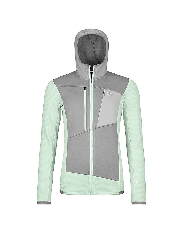 Ortovox ORTOVOX Damen Fleecejacke Fleece Grid Hoodie hellgrün | XS, hellgrün