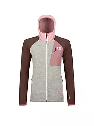 ORTOVOX | Damen Fleecejacke Classic Knit Hoodie | rosa
