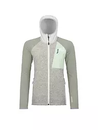 ORTOVOX | Damen Fleecejacke Classic Knit Hoodie | hellgrau