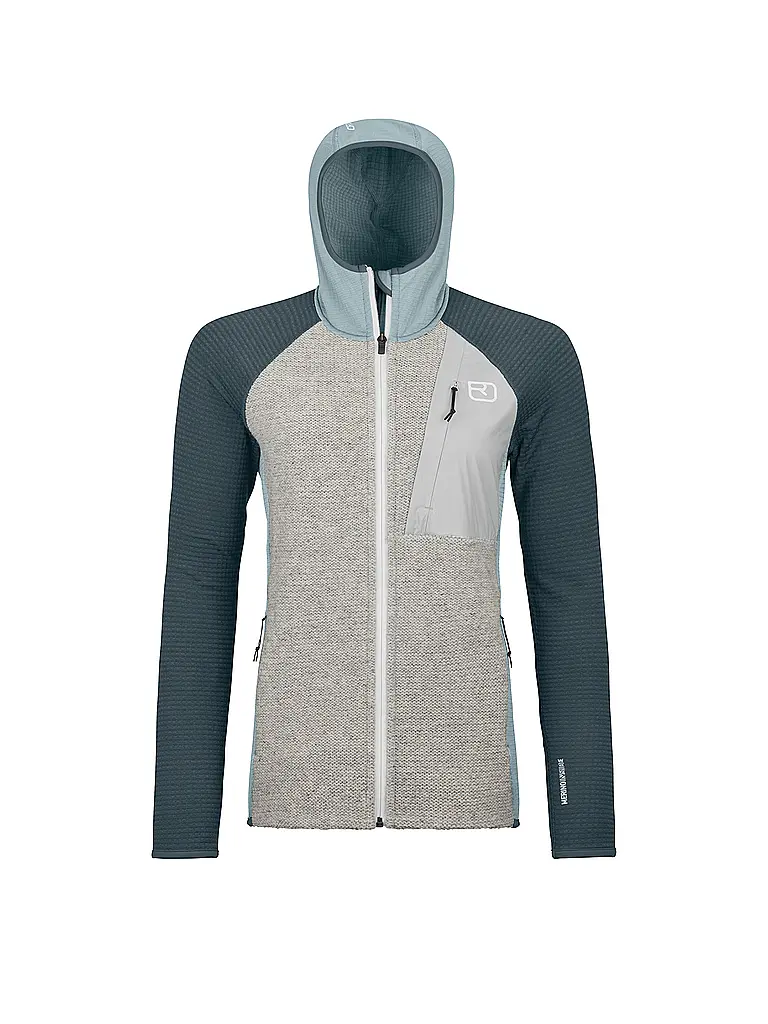 ORTOVOX | Damen Fleecejacke Classic Knit Hoodie | petrol
