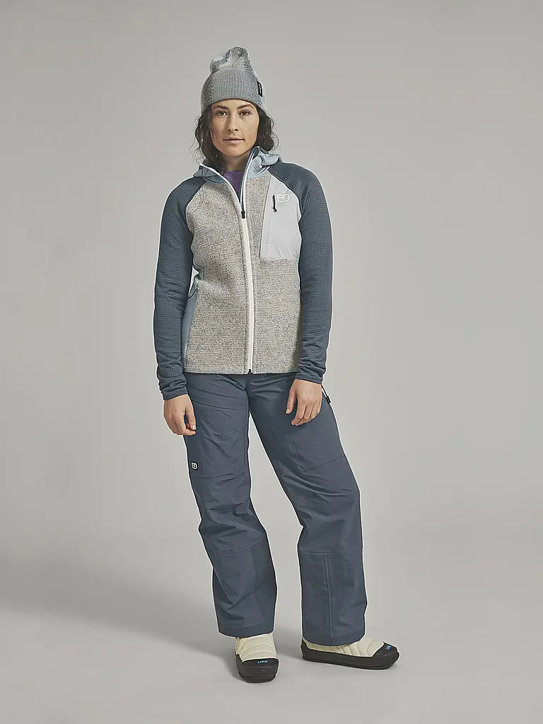 ORTOVOX | Damen Fleecejacke Classic Knit Hoodie | petrol