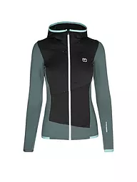 ORTOVOX | Damen Fleecejacke Fleece Grid Hoodie | petrol