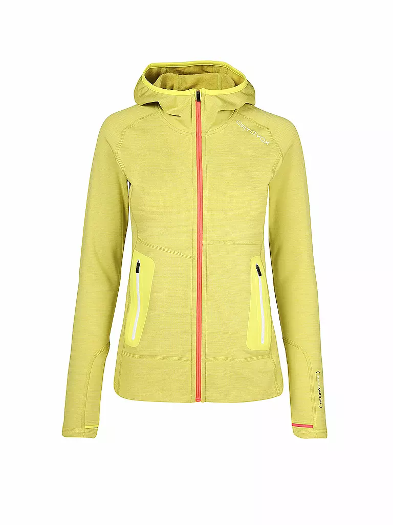 ORTOVOX | Damen Fleecejacke Fleece Light Hoodie | gelb