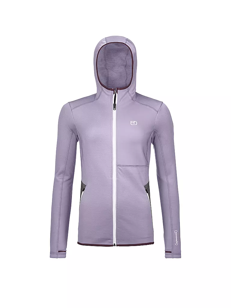 ORTOVOX | Damen Fleecejacke Hoodie | lila