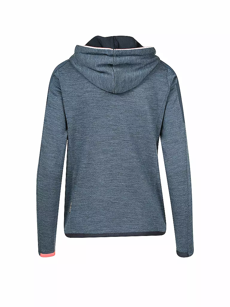 ORTOVOX | Damen Fleecejacke Merino Terry Hoody | blau